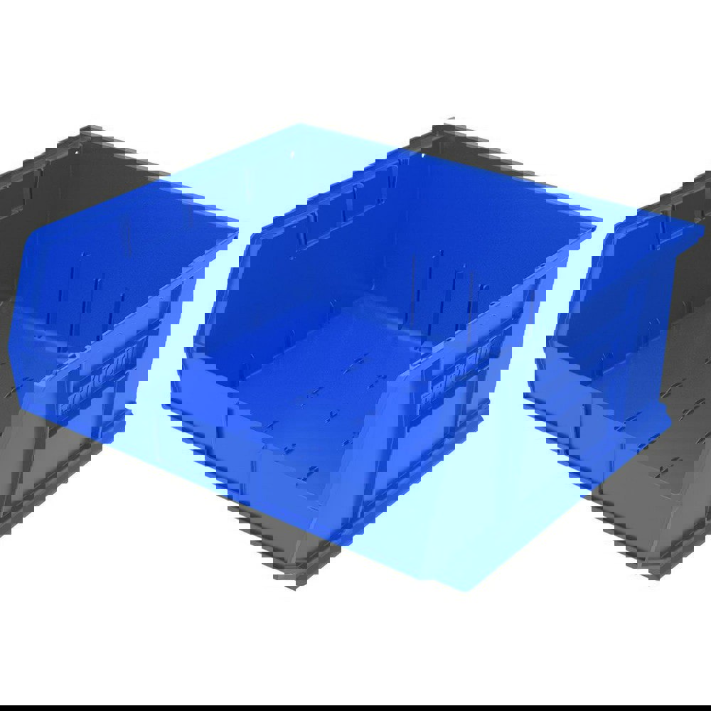 F8696 Hang and Stack Bin Blue Plastic 7